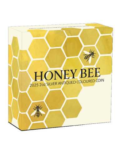 HONEY BEE 2 Oz Silver Coin 2$ Australia 2025 - Coins & More - Australia