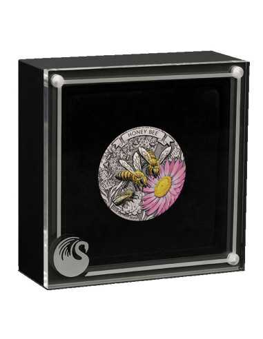 HONEY BEE 2 Oz Silver Coin 2$ Australia 2025 - Coins & More - Australia