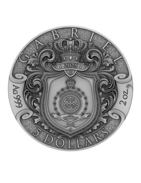 GABRIEL The Herald of Salvation Archangels 2 Oz Silver Coin 5$ Niue 2025 - Coins & More - Niue