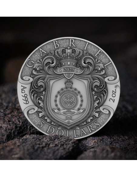 GABRIEL The Herald of Salvation Archangels 2 Oz Silver Coin 5$ Niue 2025 - Coins & More - Niue