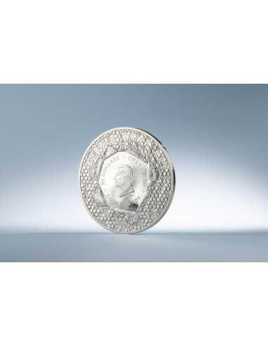 SALVATOR MUNDI Bubble Wrap Art 3 Oz Silver Coin 20$ Cook Islands 2025 - Coins & More - Isole Cook