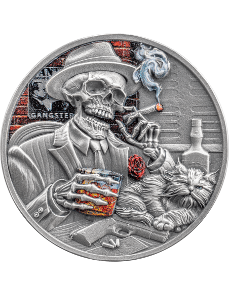 GANGSTER Memento Mori 1 Oz Silver Coin 5 Cedis Ghana 2025 - Coins & More - Ghana