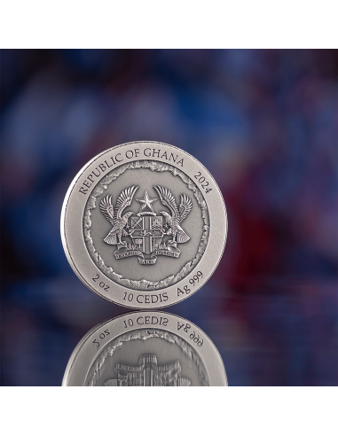 RUSHMORE Special Edition Rock-cut Monuments 2 Oz Silver Coin 10 Cedis Ghana 2024 - Coins & More - Ghana