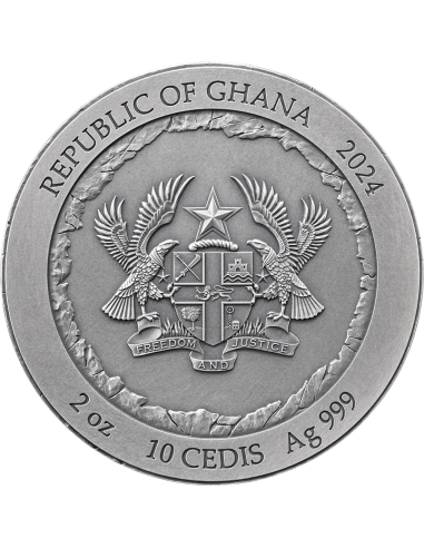 RUSHMORE Special Edition Rock-cut Monuments 2 Oz Silver Coin 10 Cedis Ghana 2024 - Coins & More - Ghana