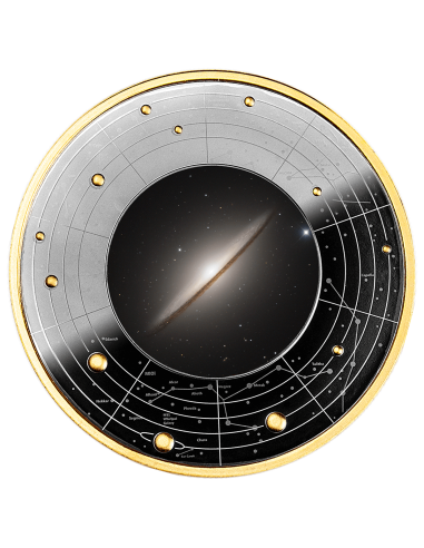 SOMBRERO GALAXY Galaxies Silver Coin 500 Francs CFA Cameroon 2024 - Coins & More - Cameroun