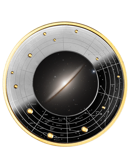 SOMBRERO GALAXY Galaxies Silver Coin 500 Francs CFA Cameroon 2024 - Coins & More - Cameroun