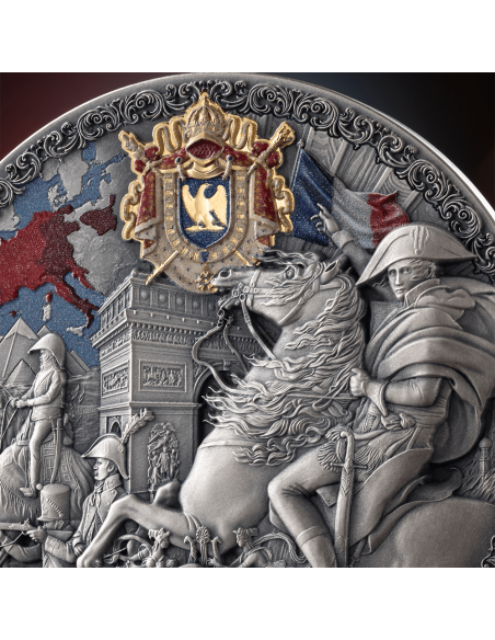 FRENCH EMPIRE Legacy of the Greatest Empires 2 Oz Silver Coin 2000 Francs CFA Cameroon 2025 - Coins & More - Camerun