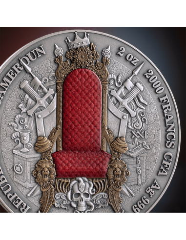 FRENCH EMPIRE Legacy of the Greatest Empires 2 Oz Silver Coin 2000 Francs CFA Cameroon 2025 - Coins & More - Camerun