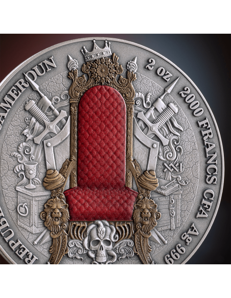 FRENCH EMPIRE Legacy of the Greatest Empires 2 Oz Silver Coin 2000 Francs CFA Cameroon 2025 - Coins & More - Camerun