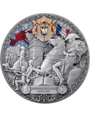 FRENCH EMPIRE Legacy of the Greatest Empires 2 Oz Silver Coin 2000 Francs CFA Cameroon 2025 - Coins & More - Camerun
