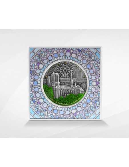 NOTRE DAME DE PARIS 2 Oz Silver Coin 5$ Niue 2021 - Coins & More - Art et Architecture
