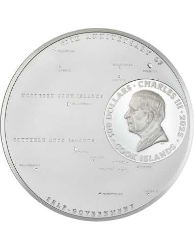 60 Years of Self-Government 1 Kg Silver Coin 100$ Cook Islands 2025 - Coins & More - Isole Cook