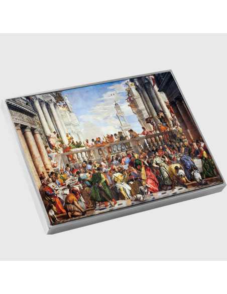 THE WEDDING AT CANA By Paolo Veronese Colored 2.5 Oz Silver & 120g Copper Coin 10000 Francs Chad 2024 - Coins & More - Chad