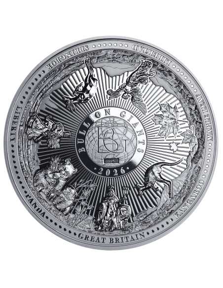 BULLION GIANTS 5 Oz Silver Coin 10$ Solomon Islands 2026 - Coins & More - Salomonen