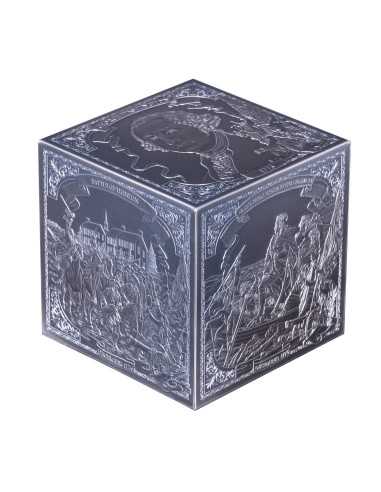 GEORGE WASHINGTON 3D Cube 6 Oz Silver Coin 10$ Barbados 2026 - Coins & More - Barbados