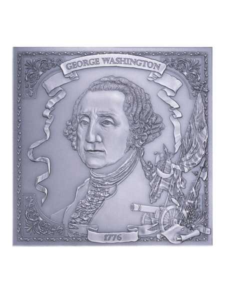 GEORGE WASHINGTON 3D Cube 6 Oz Silver Coin 10$ Barbados 2026 - Coins & More - Barbados