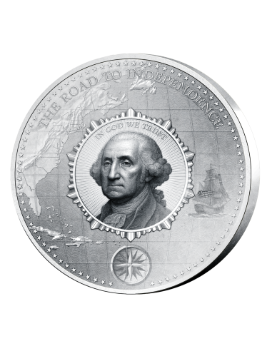 ROAD TO INDEPENDENCE Puzzle 4 Oz Silver Coin 5$ Barbados 2026 - Coins & More - Barbade