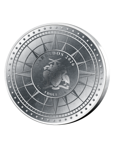 ROAD TO INDEPENDENCE Puzzle 4 Oz Silver Coin 5$ Barbados 2026 - Coins & More - Barbade