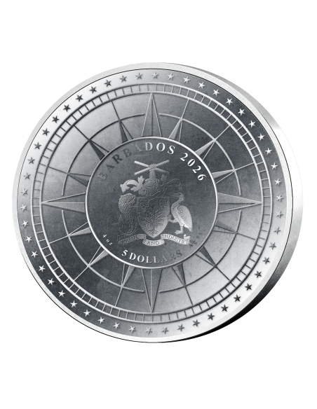 ROAD TO INDEPENDENCE Puzzle 4 Oz Silver Coin 5$ Barbados 2026 - Coins & More - Barbade