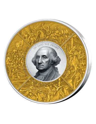 ROAD TO INDEPENDENCE Puzzle 4 Oz Silver Coin 5$ Barbados 2026 - Coins & More - Barbade