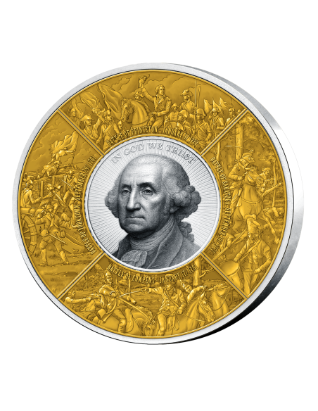 ROAD TO INDEPENDENCE Puzzle 4 Oz Silver Coin 5$ Barbados 2026 - Coins & More - Barbade