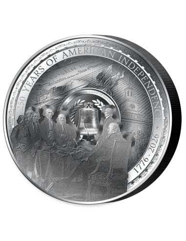 DECLARATION OF INDEPENDENCE Multilayer 10 Oz Silver Coin 10$ Barbados 2026 - Coins & More - Samoa