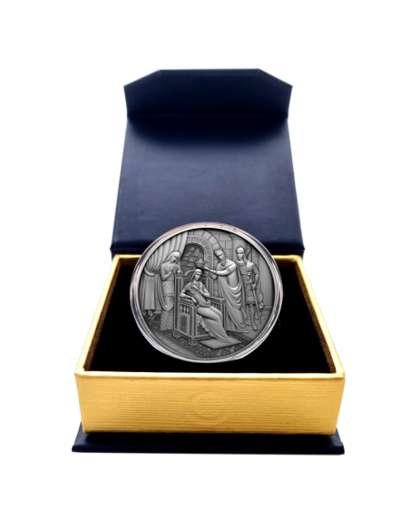 CORONATION OF TINATIN Knight in Panthers Skin 1 Oz Silver Coin 1$ Niue 2021 - Coins & More - Niue