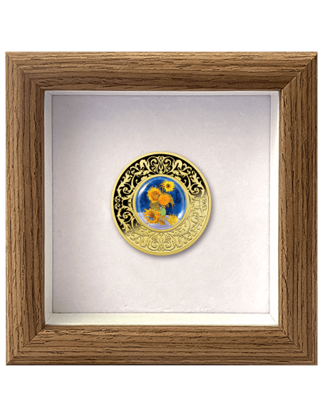 SUNFLOWERS From Vincent Van Gogh Flowers in Painting Silver Coin 500 Francs CFA Cameroon 2025 - Coins & More - Camerún