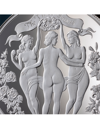 THREE GRACES Bullion Celestial Beauty 1 Oz Silver Coin 1000 Francs Cameroon 2025 - Coins & More - Cameroun