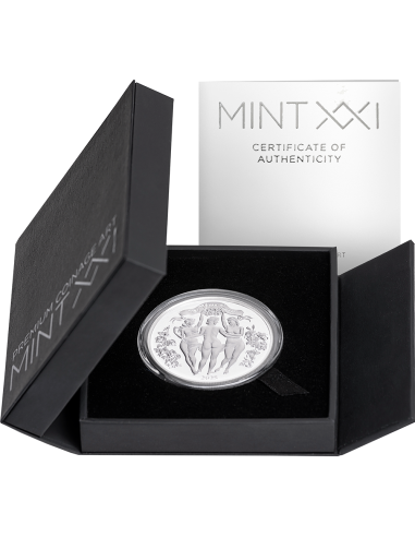 THREE GRACES Signature Selection Celestial Beauty 1 Oz Silver Coin 1000 Francs Cameroon 2025 - Coins & More - Cameroun