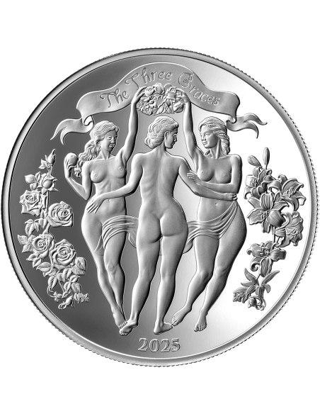 THREE GRACES Signature Selection Celestial Beauty 1 Oz Silver Coin 1000 Francs Cameroon 2025 - Coins & More - Cameroun