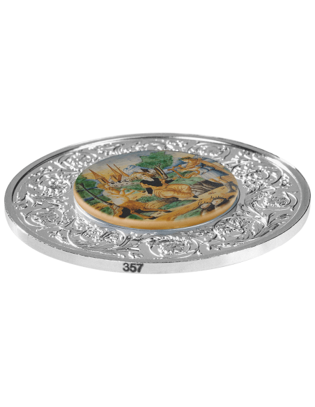 APOLLO AND PAN MIDAS' JUDGEMENT Maiolica 1 Oz Silver Coin 5€ Euro Malta 2025 - Coins & More - Europa