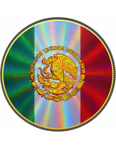 HOLO LIBERTAD Diamond Dust 1 Oz Silver Coin Mexico 2024 - Coins & More - Mexique