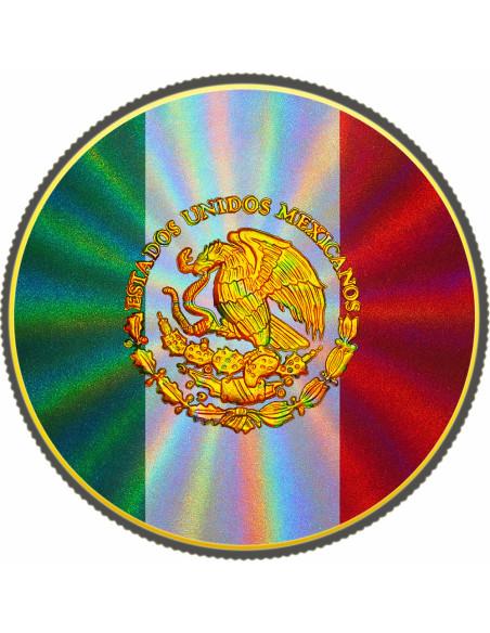 HOLO LIBERTAD Diamond Dust 1 Oz Silver Coin Mexico 2024 - Coins & More - Mexique