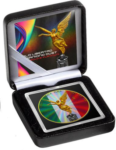 HOLO LIBERTAD Diamond Dust 1 Oz Silver Coin Mexico 2024 - Coins & More - Mexique