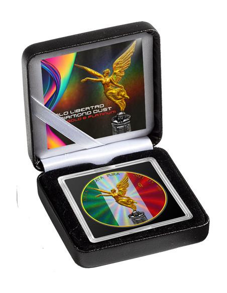 HOLO LIBERTAD Diamond Dust 1 Oz Silver Coin Mexico 2024 - Coins & More - Mexique