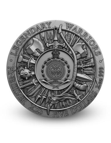 SITTING BULL Legendary Warriors 2 Oz Silver Coin 5$ Niue 2025 - Coins & More - Niue