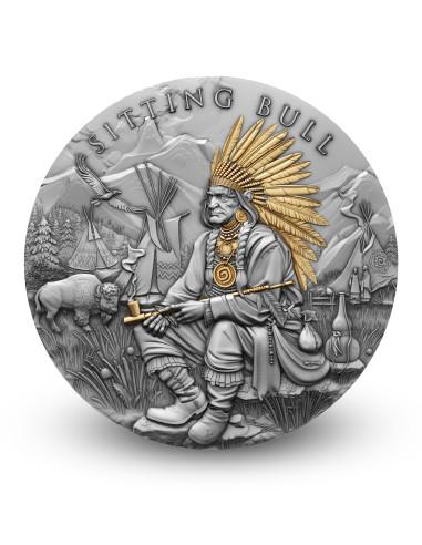 SITTING BULL Legendary Warriors 2 Oz Silver Coin 5$ Niue 2025 - Coins & More - Niue