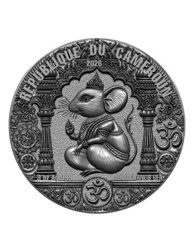 GANESH 3 Oz Silver Coin 3000 Francs Cameroon 2026 - Coins & More - Camerun
