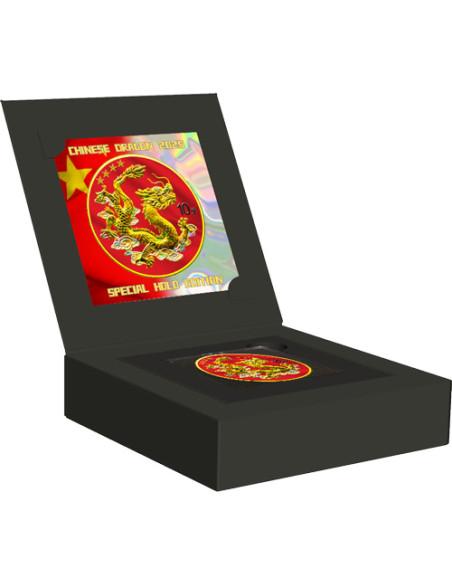 CHINESE DRAGON Special Holo Edition 1 Oz Silver Coin 10 Yuan China 2025 - Coins & More - Chine