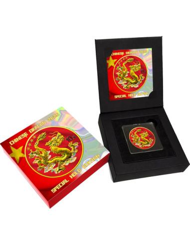 CHINESE DRAGON Special Holo Edition 1 Oz Silver Coin 10 Yuan China 2025 - Coins & More - Chine