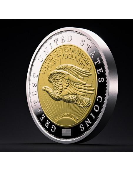 1933 SAINT-GAUDENS DOUBLE EAGLE GREATEST US COINS 2 Oz Silver Coin 5$ Niue 2025 - Coins & More - Niue