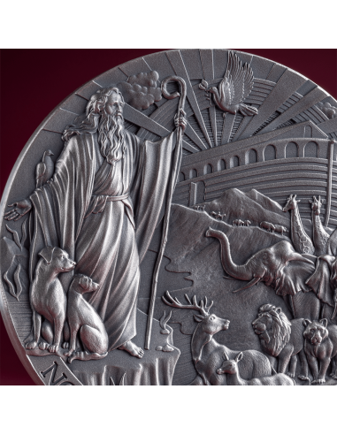 NOAH'S ARK Bible Stories 2 Oz Silver Coin 2000 Francs Cameroon 2025 - Coins & More - Cameroon