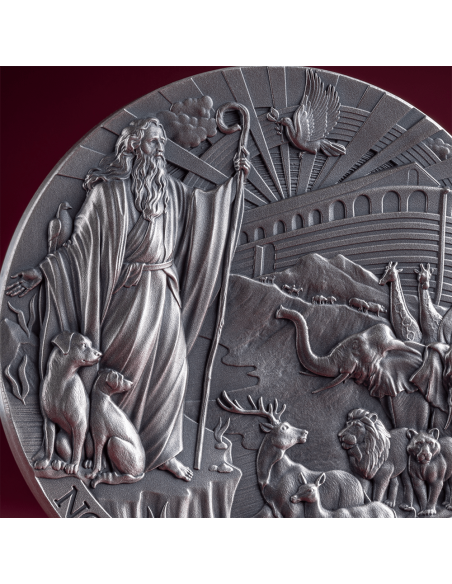 NOAH'S ARK Bible Stories 2 Oz Silver Coin 2000 Francs Cameroon 2025 - Coins & More - Cameroon