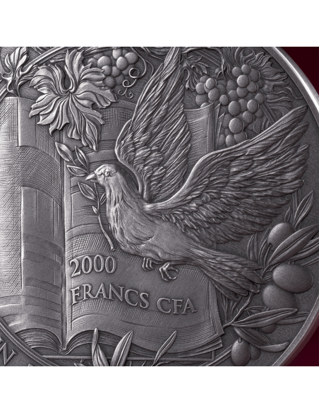 NOAH'S ARK Bible Stories 2 Oz Silver Coin 2000 Francs Cameroon 2025 - Coins & More - Cameroon