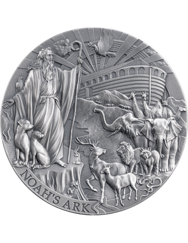 NOAH'S ARK Bible Stories 2 Oz Silver Coin 2000 Francs Cameroon 2025 - Coins & More - Cameroon