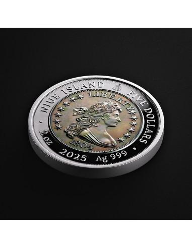 1804 DRAPED BUST GREATEST US COINS 2 Oz Silver Coin 5$ Niue 2025 - Coins & More - Demnächst