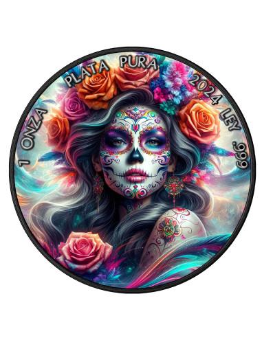 SANTA MUERTE III Libertad 1 Oz Silver coin 1 Onza Mexico 2024 - Coins & More - Mexique