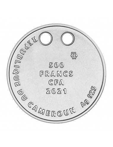 HUG ME DOLPHINS Silver Coin 500 Francs Cameroon 2021