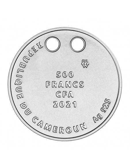 HUG ME DOLPHINS Silver Coin 500 Francs Cameroon 2021
